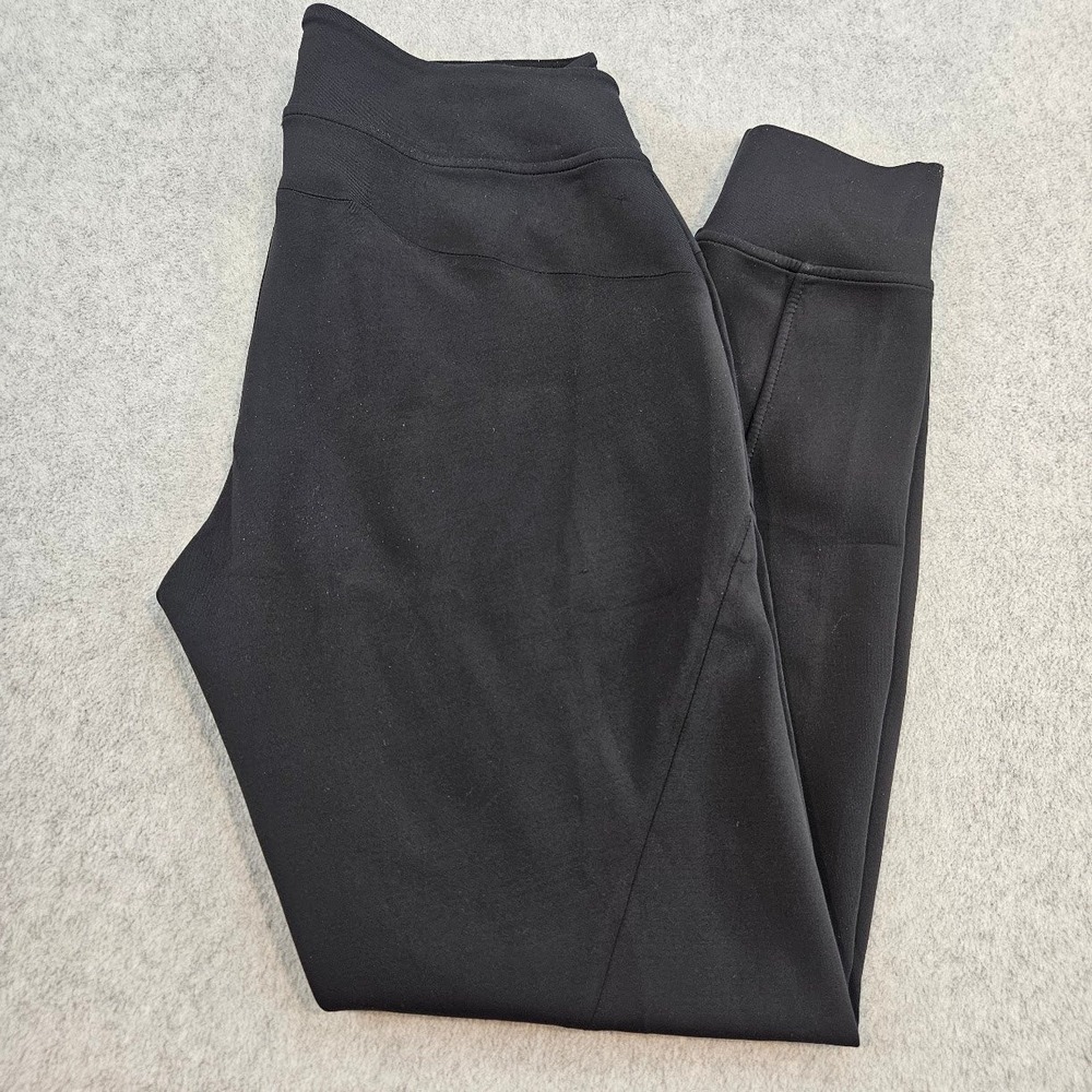 Lululemon Black Tapered Athletic Joggers Ribbed Cuff Yoga Training Pants